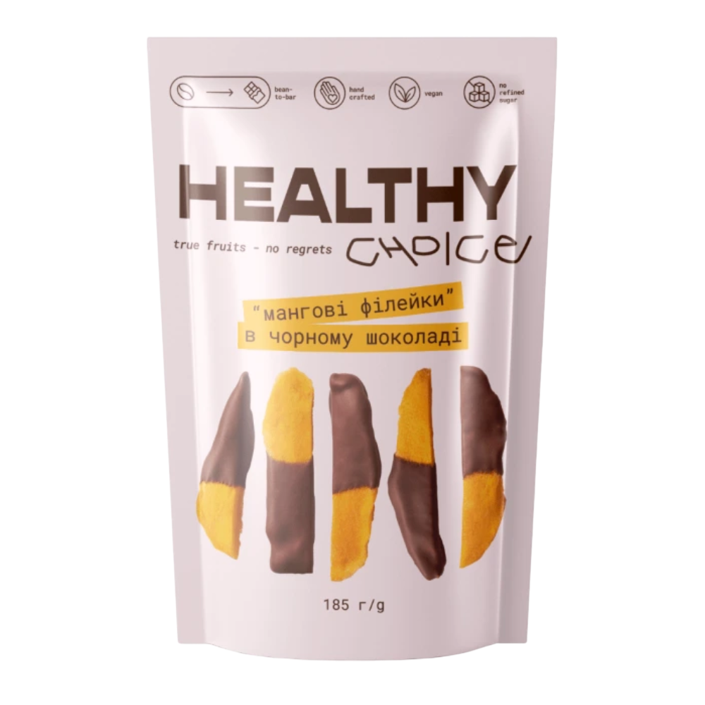 HEALTHY CHOICE Мангові філе в чорному шоколаді 185g